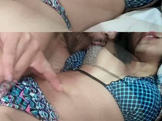 Adorable teen put bikini to the side and asked to cum