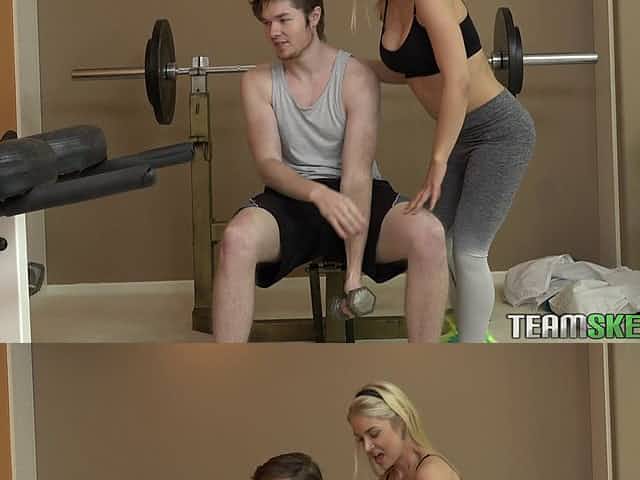 Sarah Vandella seduces her trainer with those amazing curves