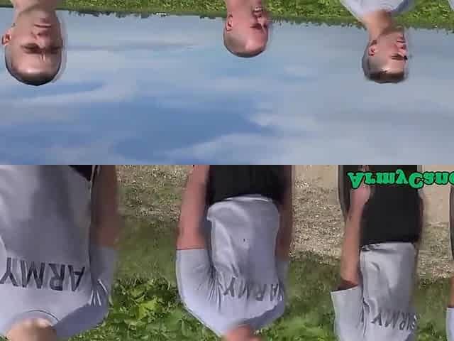 Military Orgy Hunks Drilling Ass Outdoor