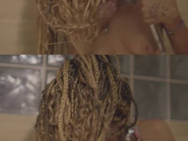 Intense Ebony Latina Shower Sex