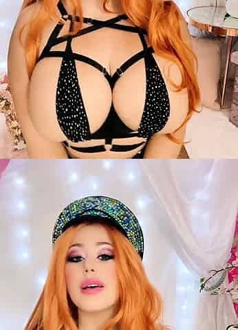 Great Big Boobs On Masturbating Redhead