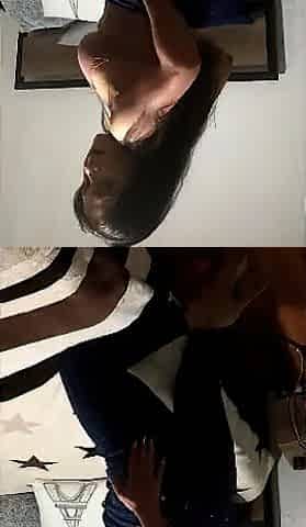 Very sexually excited and sexy masturbating in jeans and heels