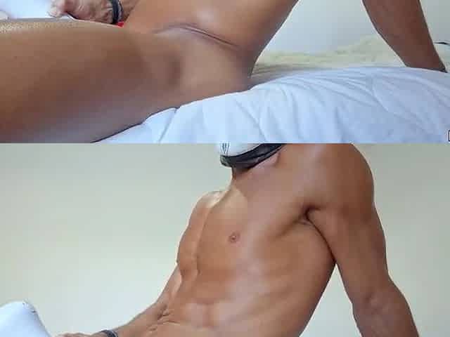 Hawt chap Banging a dildo groaning and cum inside