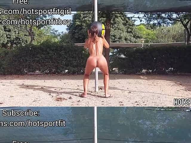 Hawt Fitness gal Does Stripped Workout - Hawt and Fit!