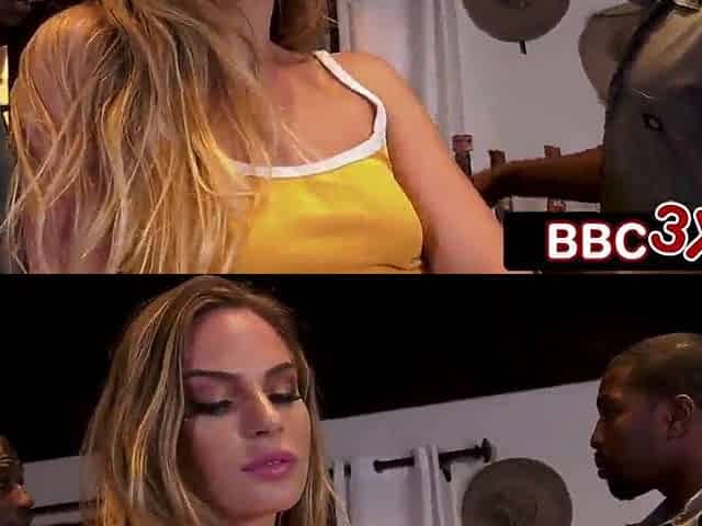 2 Large Ebony Dicks Wreck Tiny Sydney in Piano Sale Gone Wild