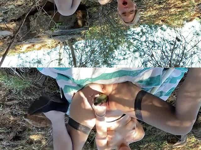 Ivy Roses - Joi Vegetable Fuck Caught In The Woods