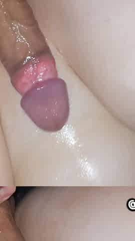 Cumming All Over Her Asshole - Cum Covered Pussy