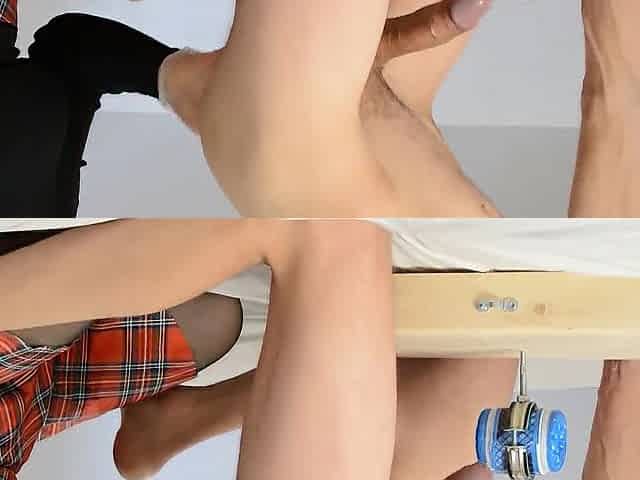 The youthful chap suddenly came during a prostate massage.