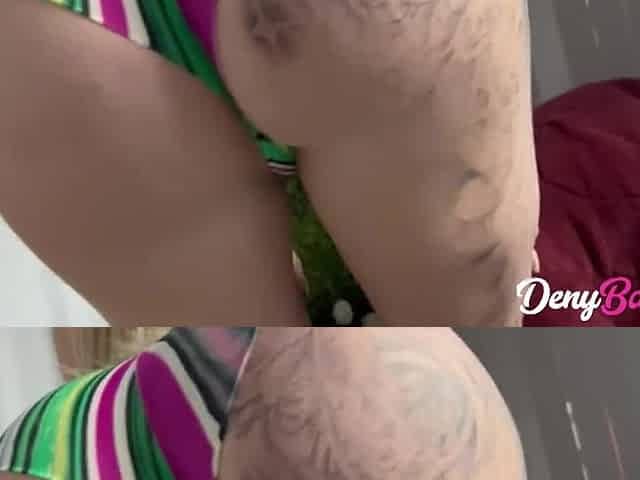 Blond with a Large Booty Cries in Anal.