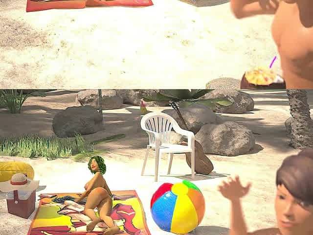3DGSPOT - Oily Honey Gets Her Snatch Pounded At The Beach! CG ANIMATION!