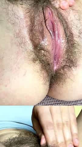 Close up hairy pussy pounded