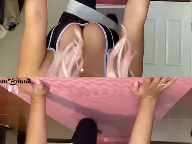 My Naked Working Out Turns Pussy Play!! Oops! Yoga Pants With My Vibrator Myasianbunny