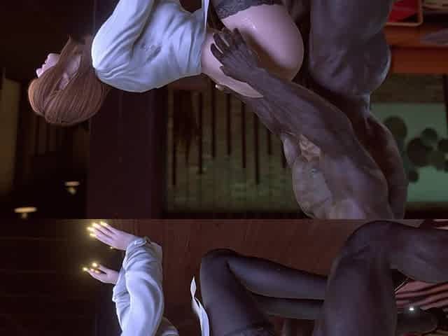 3D Blonde Slut Mature MILF Cheating with BBC