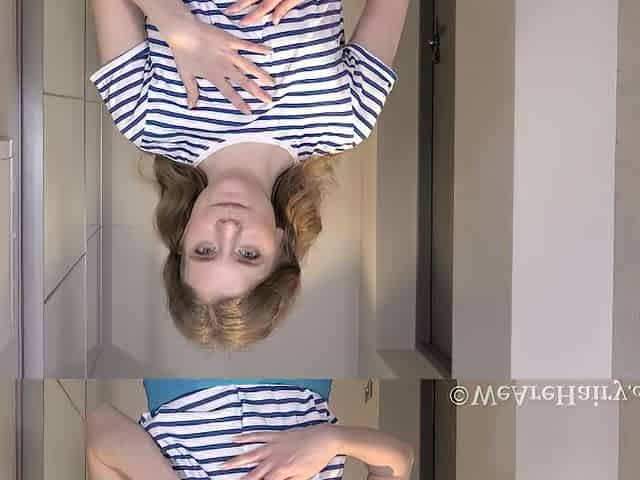 Emaza strips naked after finishing her chores