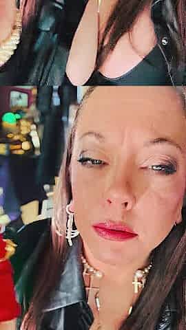 British Smoker Tina Snua Smokes A Cigarette In Short Leather Gloves & Rings - Smokin' Drifting OMI OME Gloved