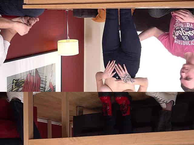A Young Slut with Big Tits Opens Her Anal Hole