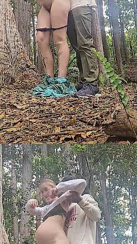 Nasty hiker screws preggo wife on trail! (!Creampie finish and full clip on onlyfans!)