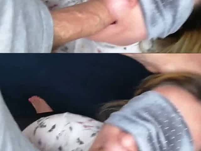 Blonde Czech Babe Masturbates and Gives POV Blowjob