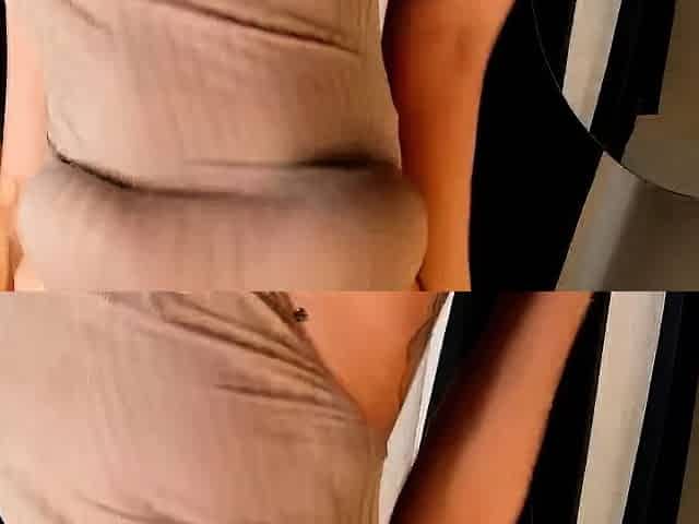 Busty Blonde Tease in Sheer Bodysuit