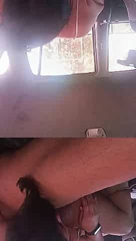 I love groaning, sucking and riding penis inside the car...