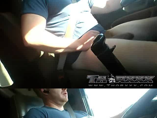 Trucker Jerking massive penis - Thor Johnson