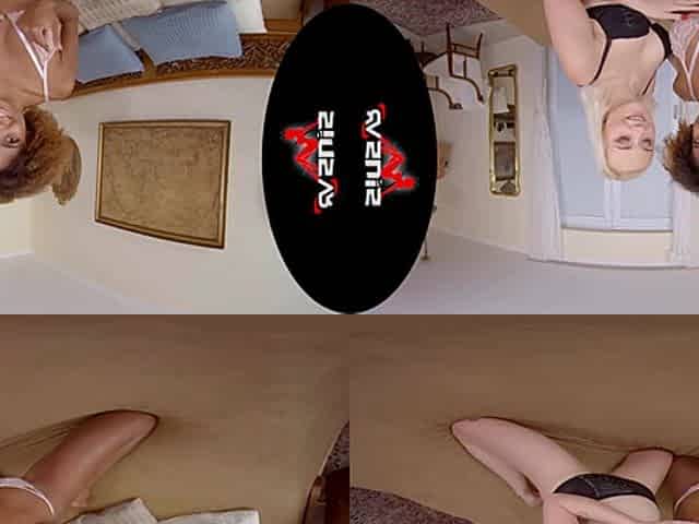Marylin Sugar & Luna Corazon - Sweet; Interracial Lesbian Voyeur 3d Porn
