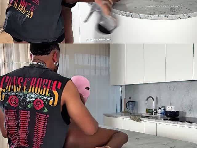 Fucking Faceless Slut On The Kitchen Corner