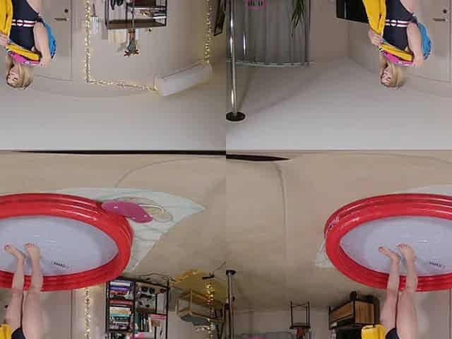 Wet Sounds In My Swimming Pool - Cute Amateur Teen Solo