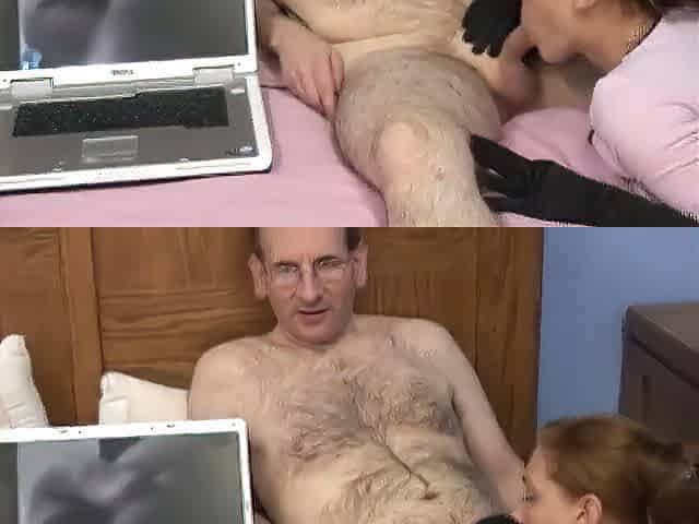 Man getting his ramrod sucked with nerdy ally in hotel