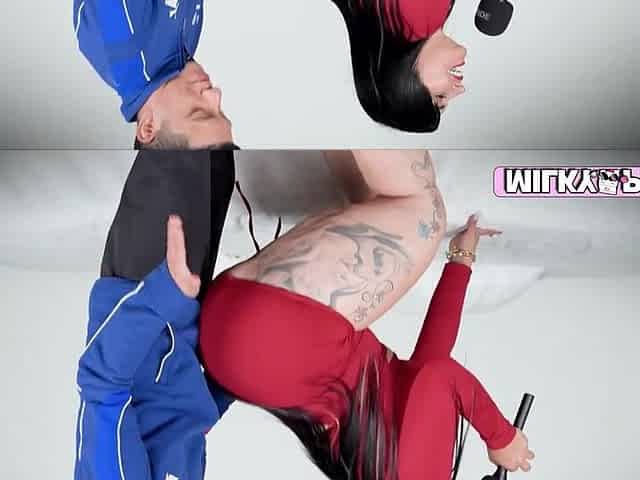 Gaby Uztariz welcomes u to porn: Interview and BIGGEST BUTT bouncing on a Peruvian hunk fan's dong
