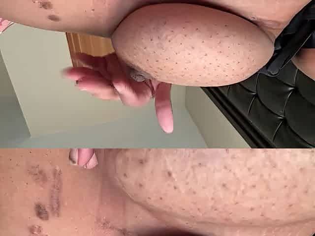 Large ebony melons with hard teats