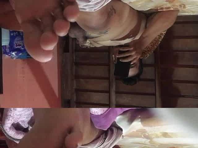 Horny Wife Cheat While Husband Watch on Phone