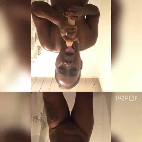 Freaky Jamaican Beauty Nearly Caught In The Shower
