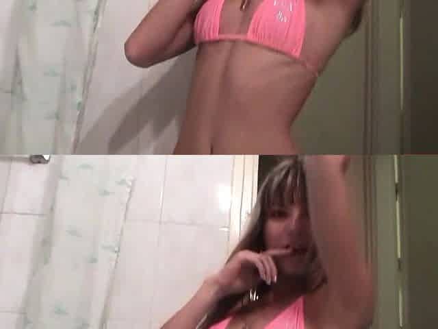 Tiny 18yo Blonde Girl Deep Throats Cock