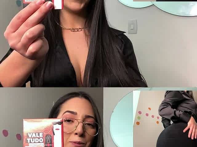 Amateur webcam brunette loves sucking on some fat cock