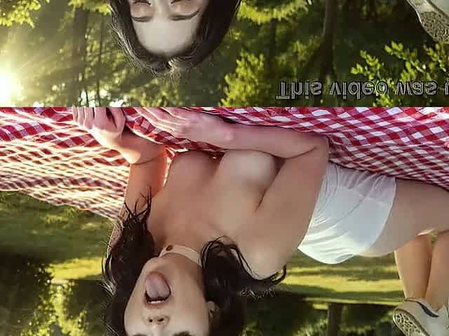 My eighteen-year-old stepsister likes it when I screw her taut snatch outdoors.[AI]