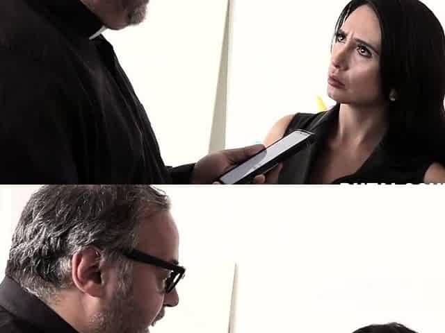 Horny Spanish Babe Fuck The Ugly Priest