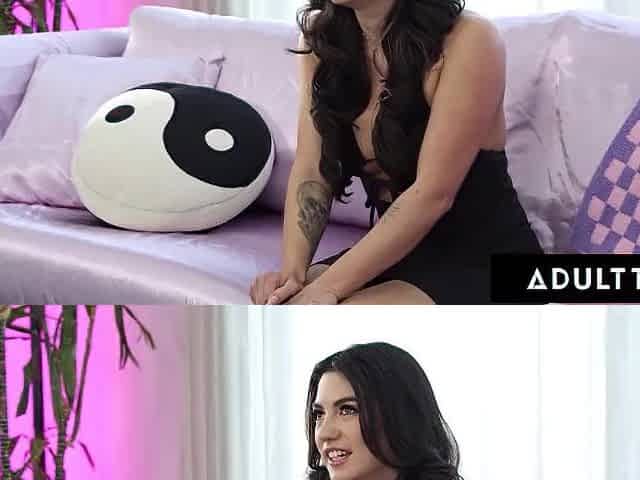 ADULT TIME - Breathtaking Darksome-Haired Megan Mistakes WANTS Unfathomable Vehement Sex From Hung Dude
