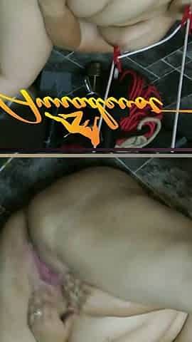 I Play with My Fat Shaved BBW Pussy While He Plays with My Big Tits