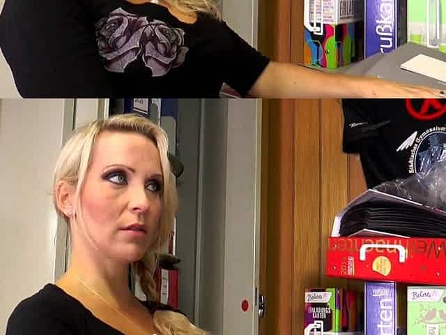 Glamorous blond mother i'd like to fuck with large teats sucks balls and schlong
