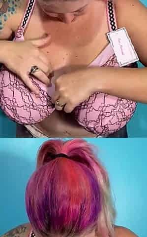 Busty brunette with big boobs rides cock