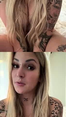 Awesome Big Boobs Blonde Masturbates In The Shower