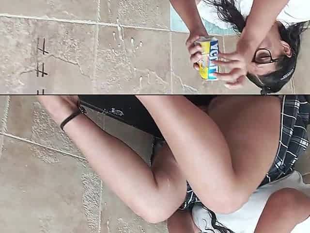 Teen student gets her taut cunt banged in jail