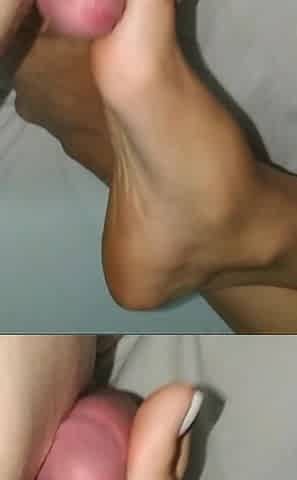 Amateur Footjob on Footjob Session