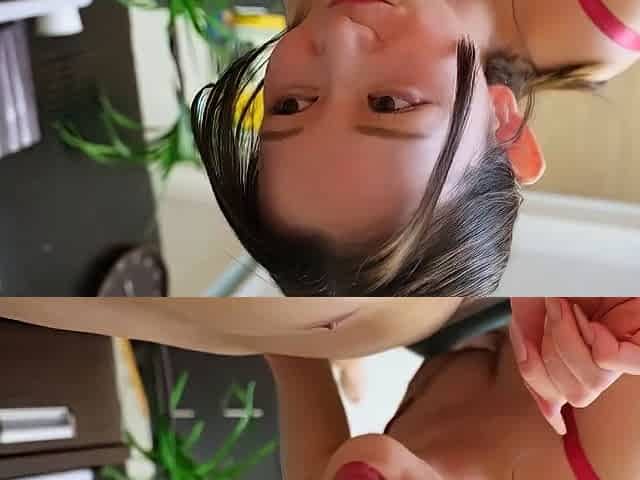 Amateur Asian College Teen Gives Blowjob