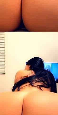 Tight ass brunette amateur Angel Hott