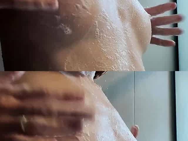 College Teen Anal Solo in Bathroom