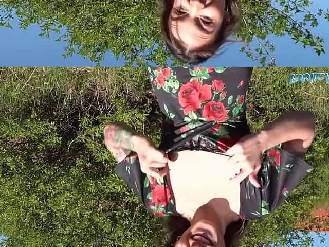 Tattooed Sexy Minx Kylie Cums On Cock Outdoors With Alyssa Reece