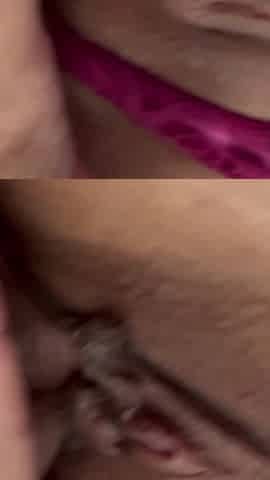 Double Creampie in the Pussy of a Married Slut Tina French MILF Amateur Stepmom Cum Whore