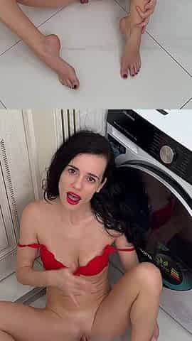 Hot Fucking on Washing Machine